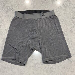 lululemon athletica Men's Charcoal Boxer Briefs. 7 in length